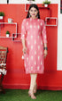 Plus size Pink Kurti with dori